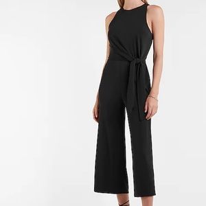 High Neck Tie Front Culotte Jumpsuit- Like new, worn once